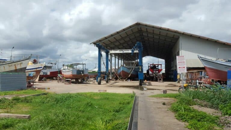 Bouw van de scheepswerf